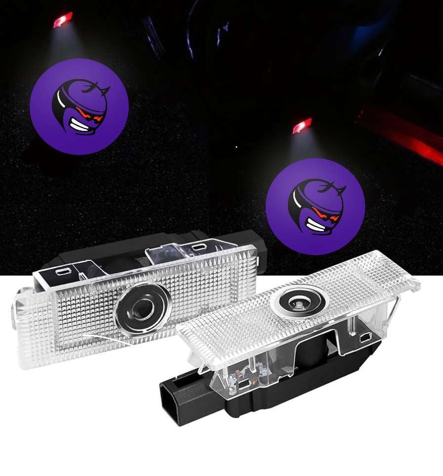 2X LED SCAT Head Challenger/ Charger Door Projector Lights/ puddle Lights