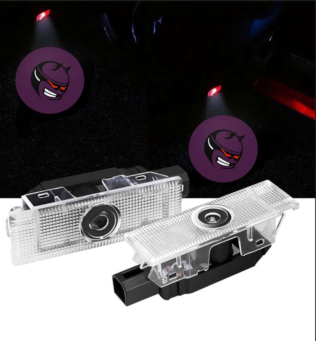 2X LED SCAT Head Challenger/ Charger  Door Projector Lights/ puddle Lights