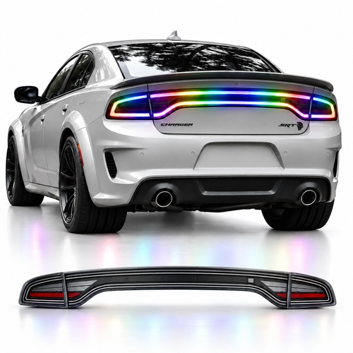 2015–2023 Dodge Charger KingFlow RGB Pre-Built Tail Lights