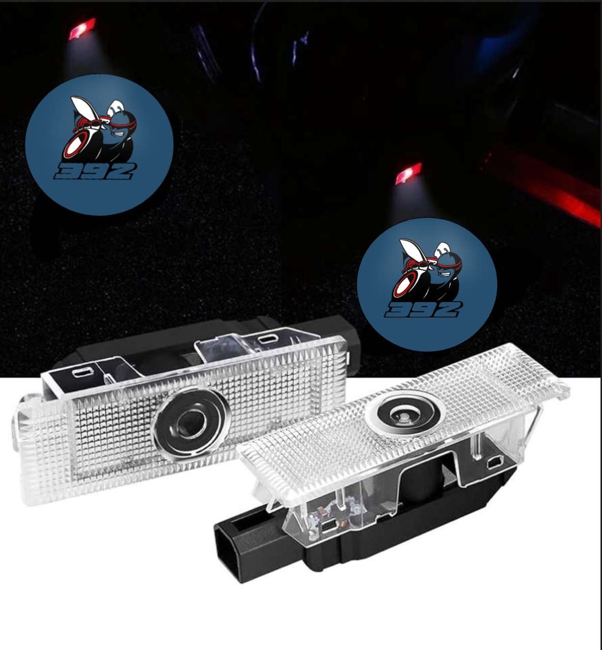 2X LED SCATPACK 392 Challenger/ Charger  Door Projector Lights/ puddle Lights