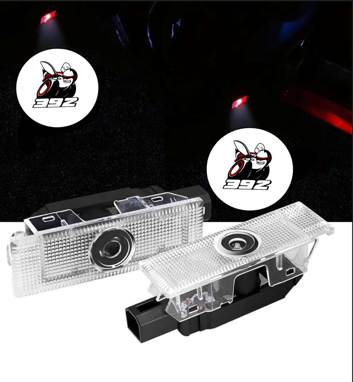2X LED SCATPACK 392 Challenger/ Charger  Door Projector Lights/ puddle Lights