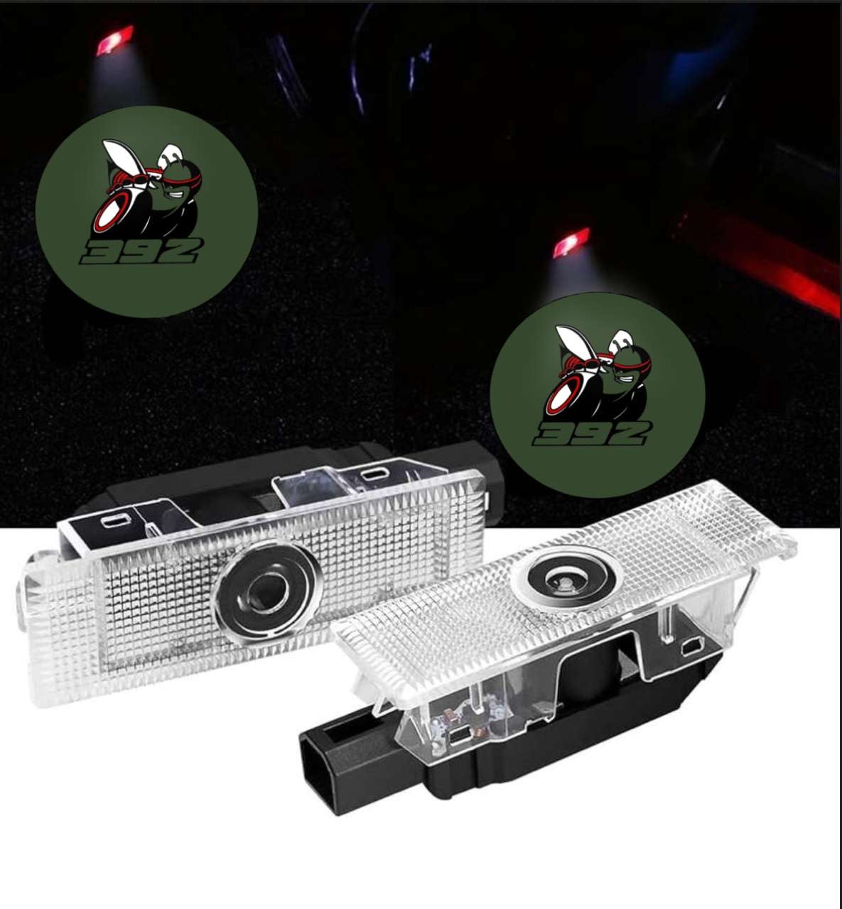 2X LED SCATPACK 392 Challenger/ Charger  Door Projector Lights/ puddle Lights