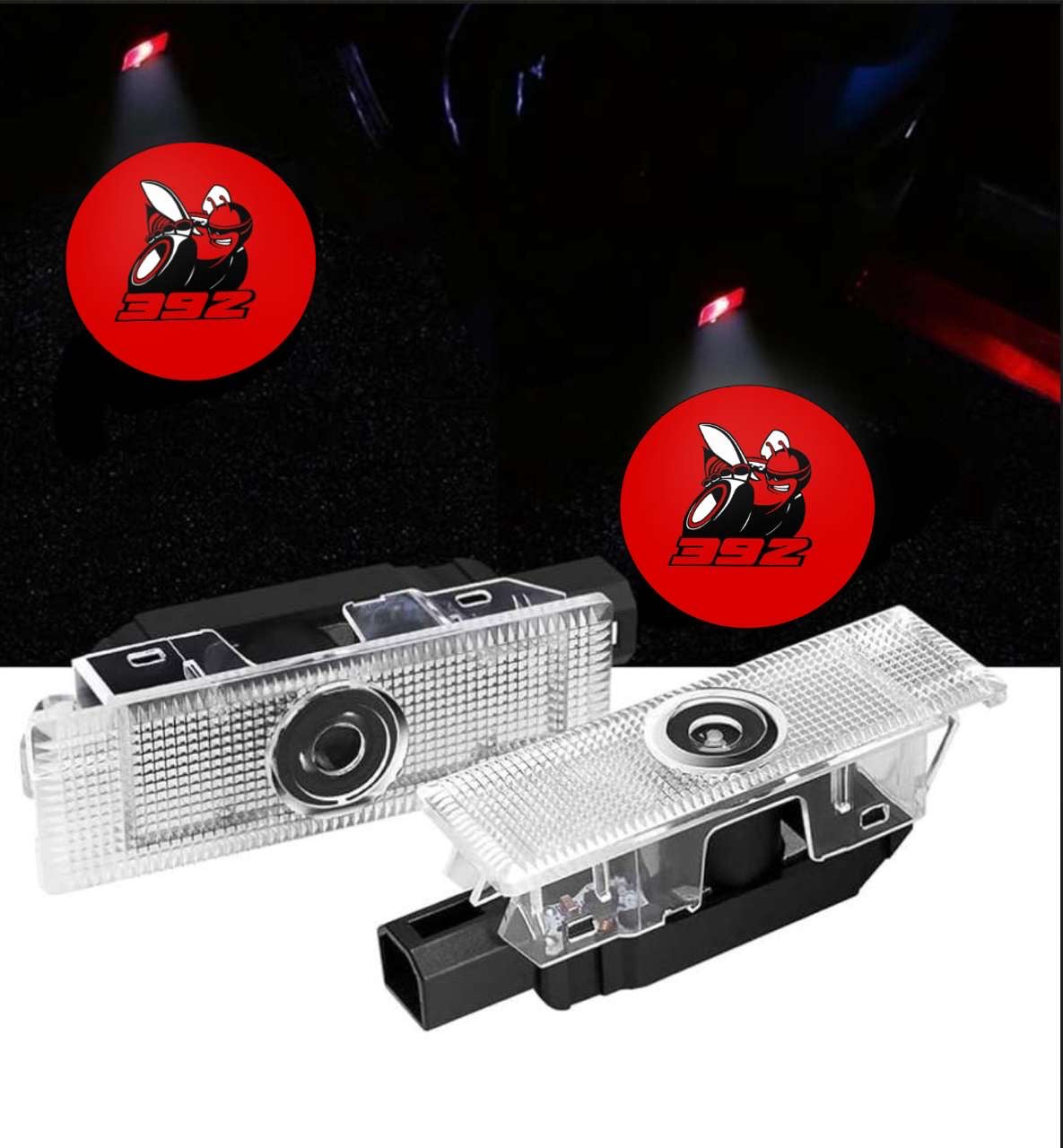 2X LED SCATPACK 392 Challenger/ Charger  Door Projector Lights/ puddle Lights