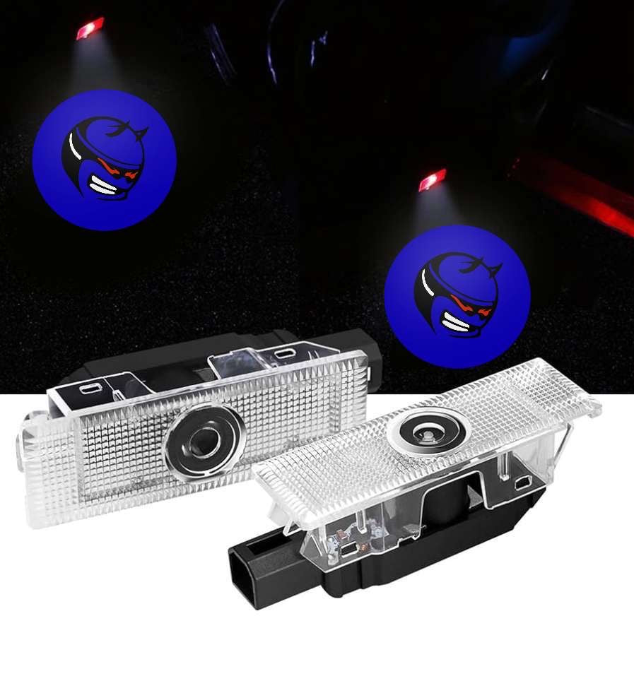 2X LED SCAT Head Challenger/ Charger  Door Projector Lights/ puddle Lights