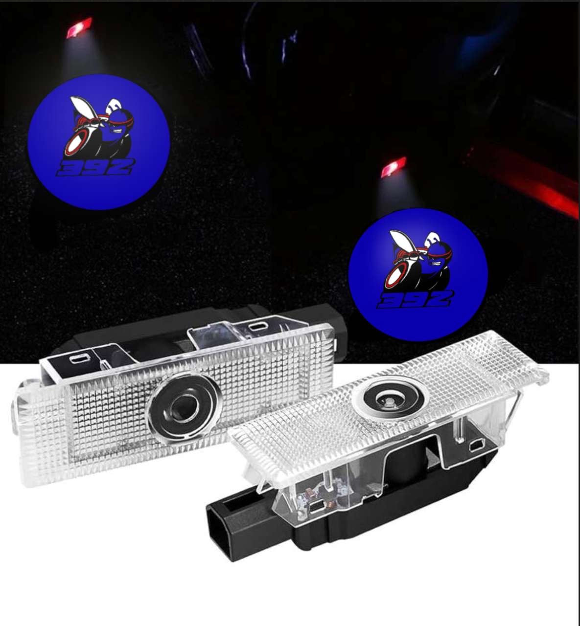 2X LED SCATPACK 392 Challenger/ Charger  Door Projector Lights/ puddle Lights