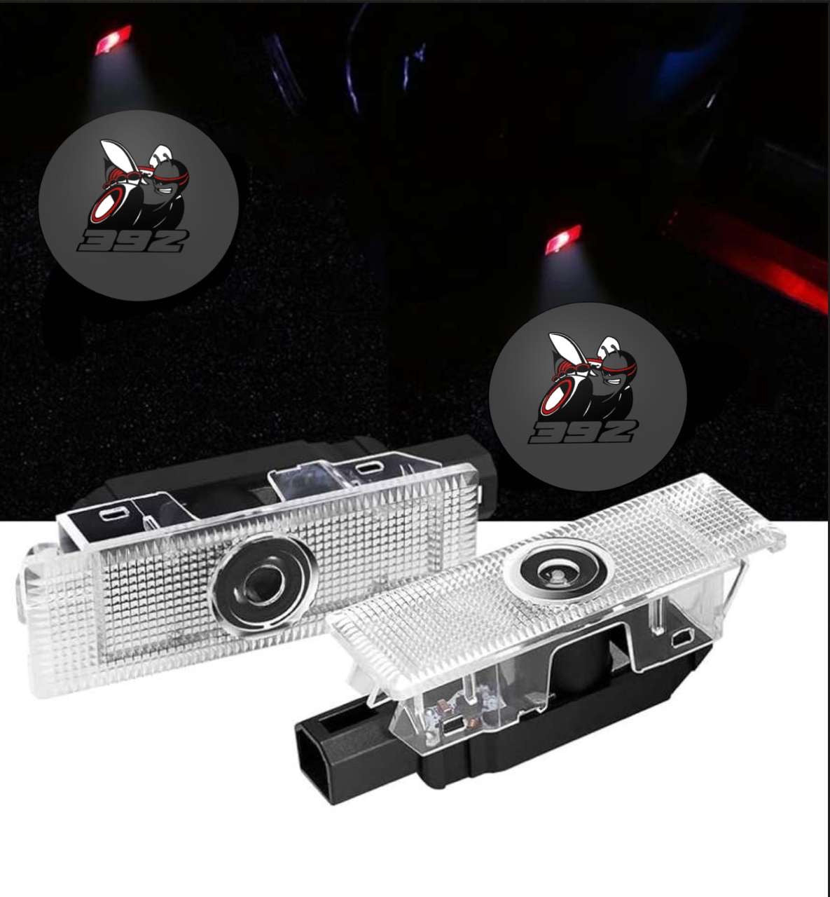 2X LED SCATPACK 392 Challenger/ Charger  Door Projector Lights/ puddle Lights