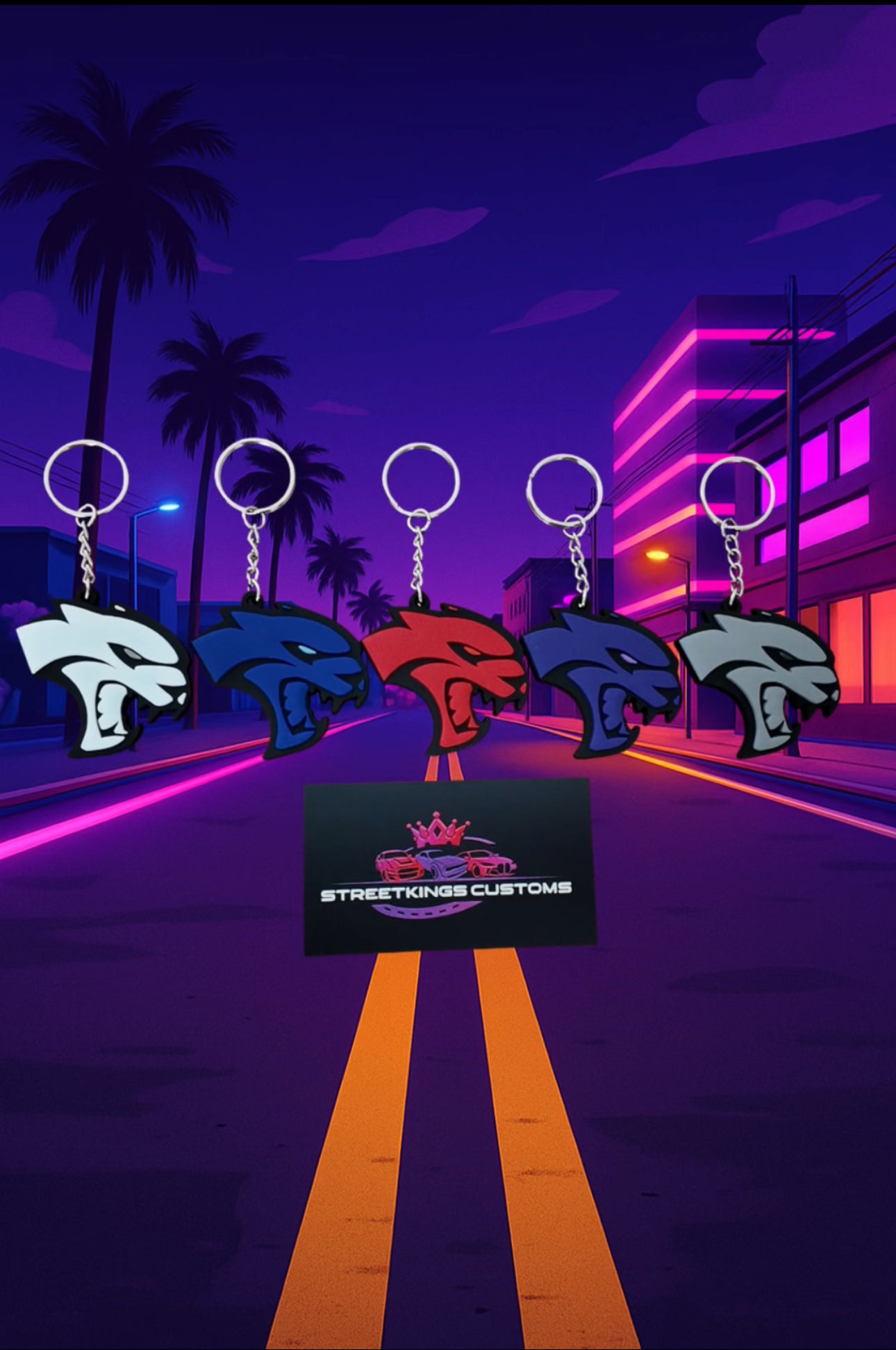 Hellcat Keychain